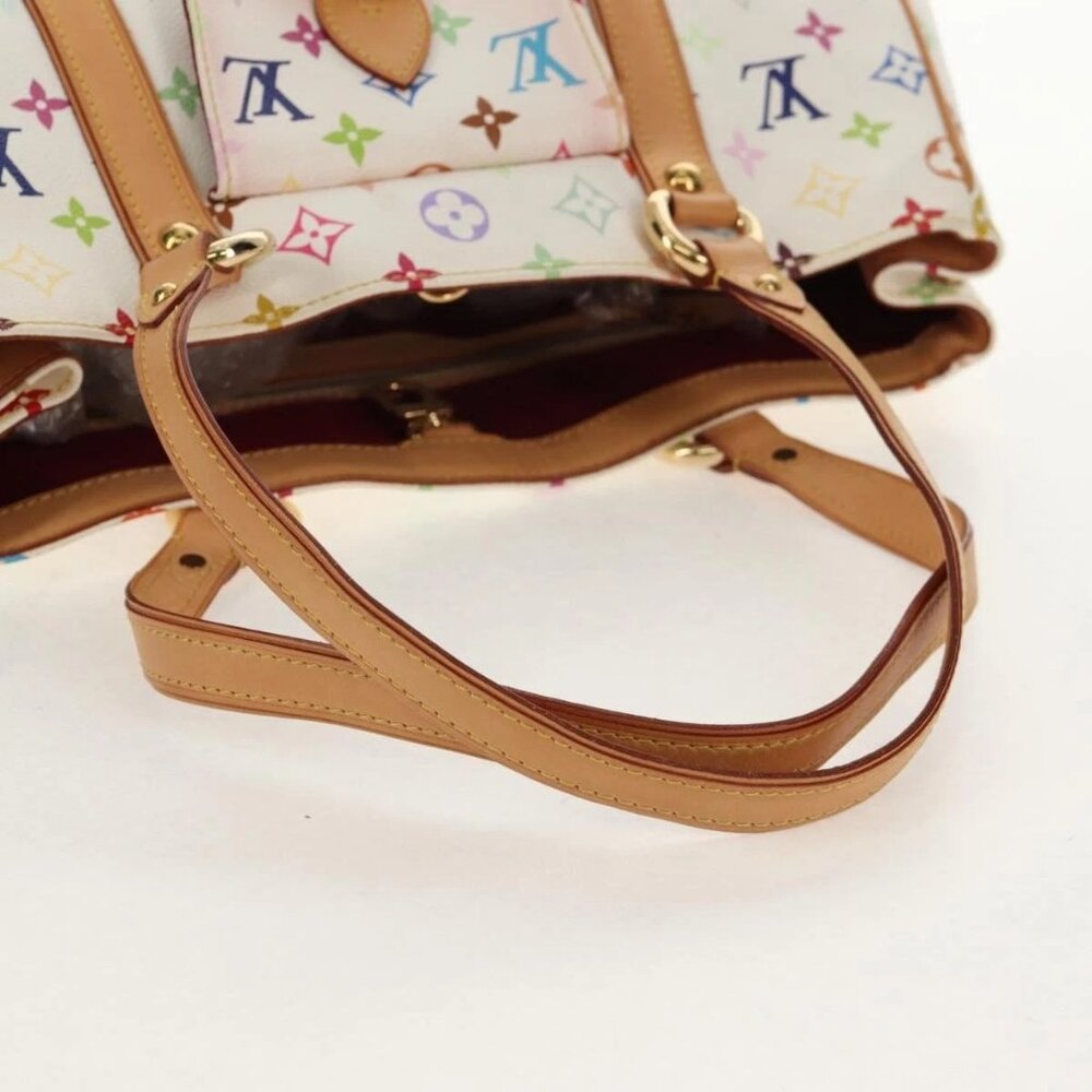 LOUIS VUITTON Monogram Multicolor Aurelia MM Tote Bag White M40094 Auth ka465V - Picture 8 of 16
